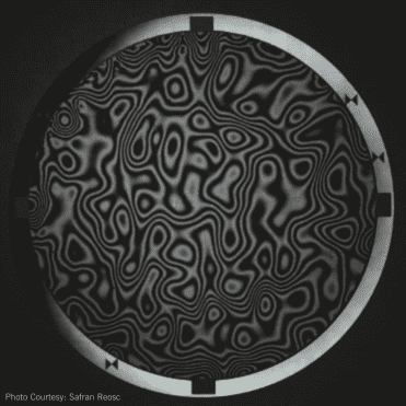 Fringe Pattern (Courtesy of Safran Reosc) Fringe pattern resulting from an optical surface test